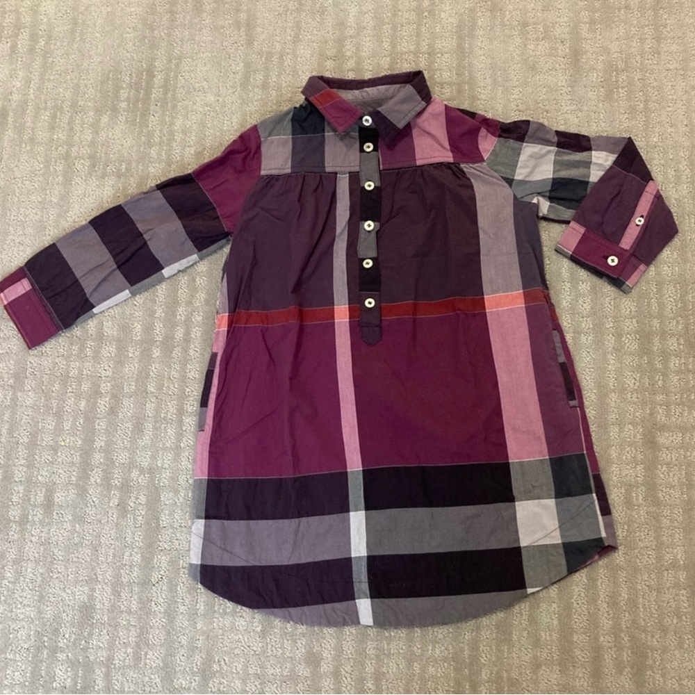 BURBERRY Girl Dress Purple 7